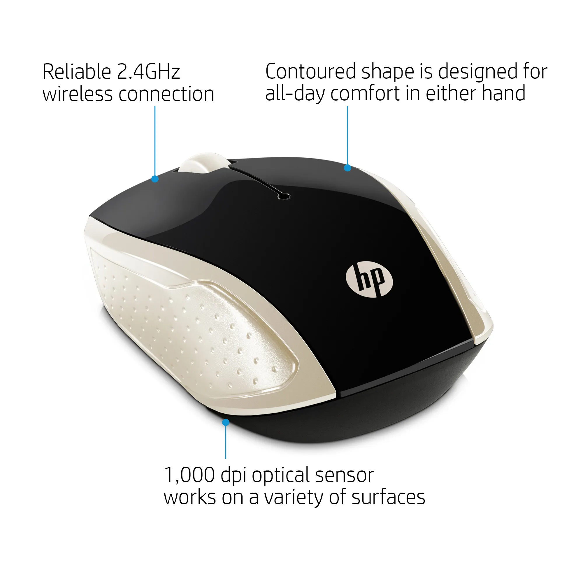 200 Silk Gold Wireless Mouse