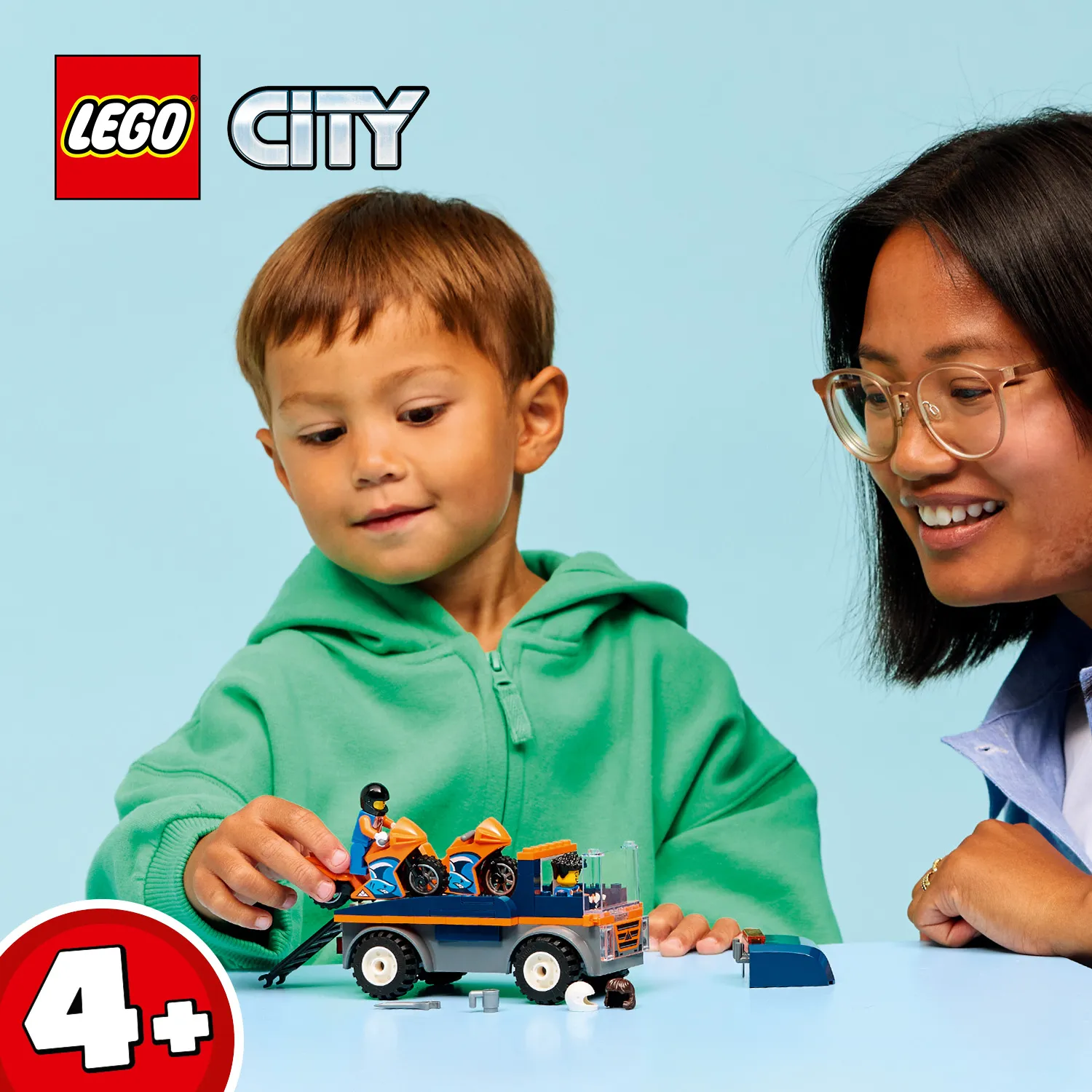 LEGO City Moottoripy&ouml;r&auml;n kuljetusauto 60491