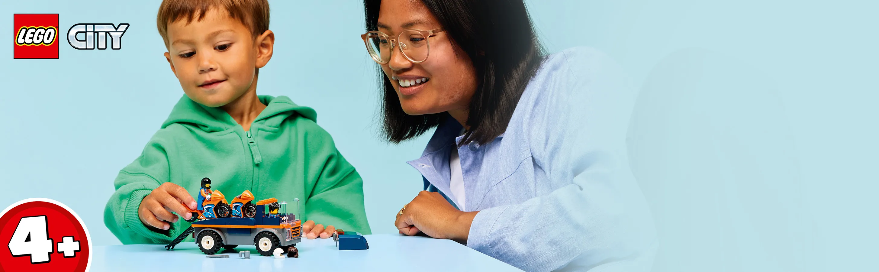 LEGO City Moottoripy&ouml;r&auml;n kuljetusauto 60491