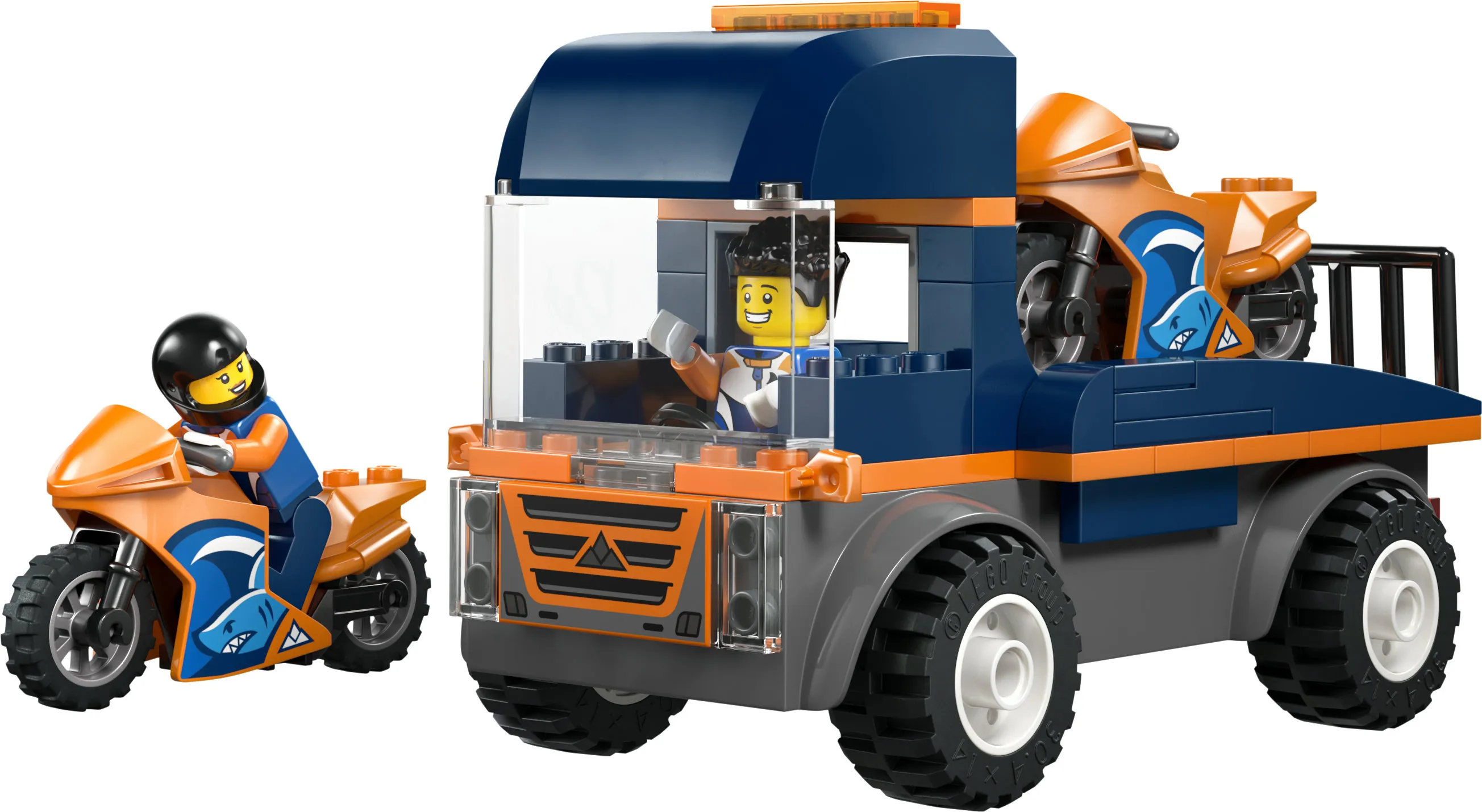 LEGO City Moottoripy&ouml;r&auml;n kuljetusauto 60491