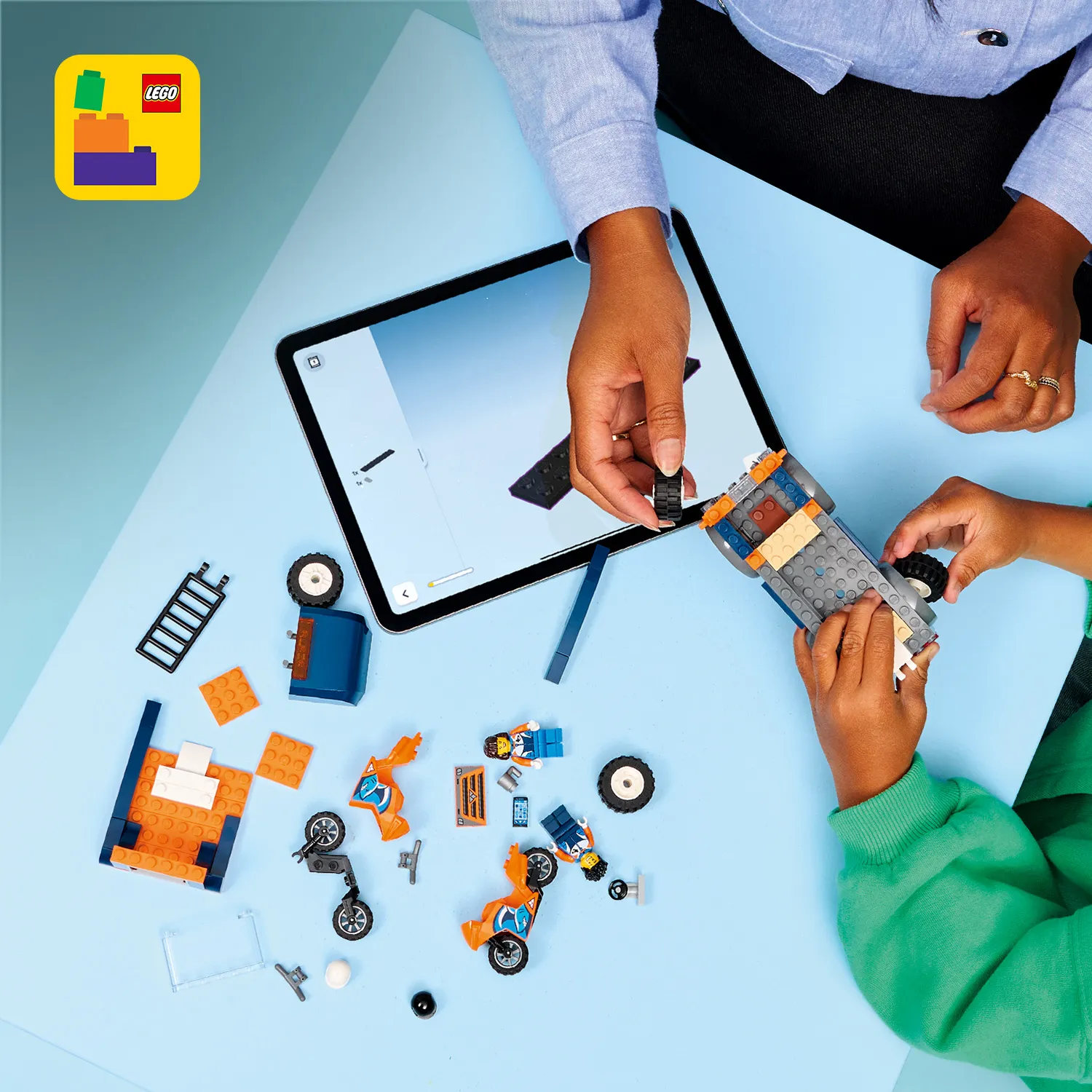 LEGO City Moottoripy&ouml;r&auml;n kuljetusauto 60491