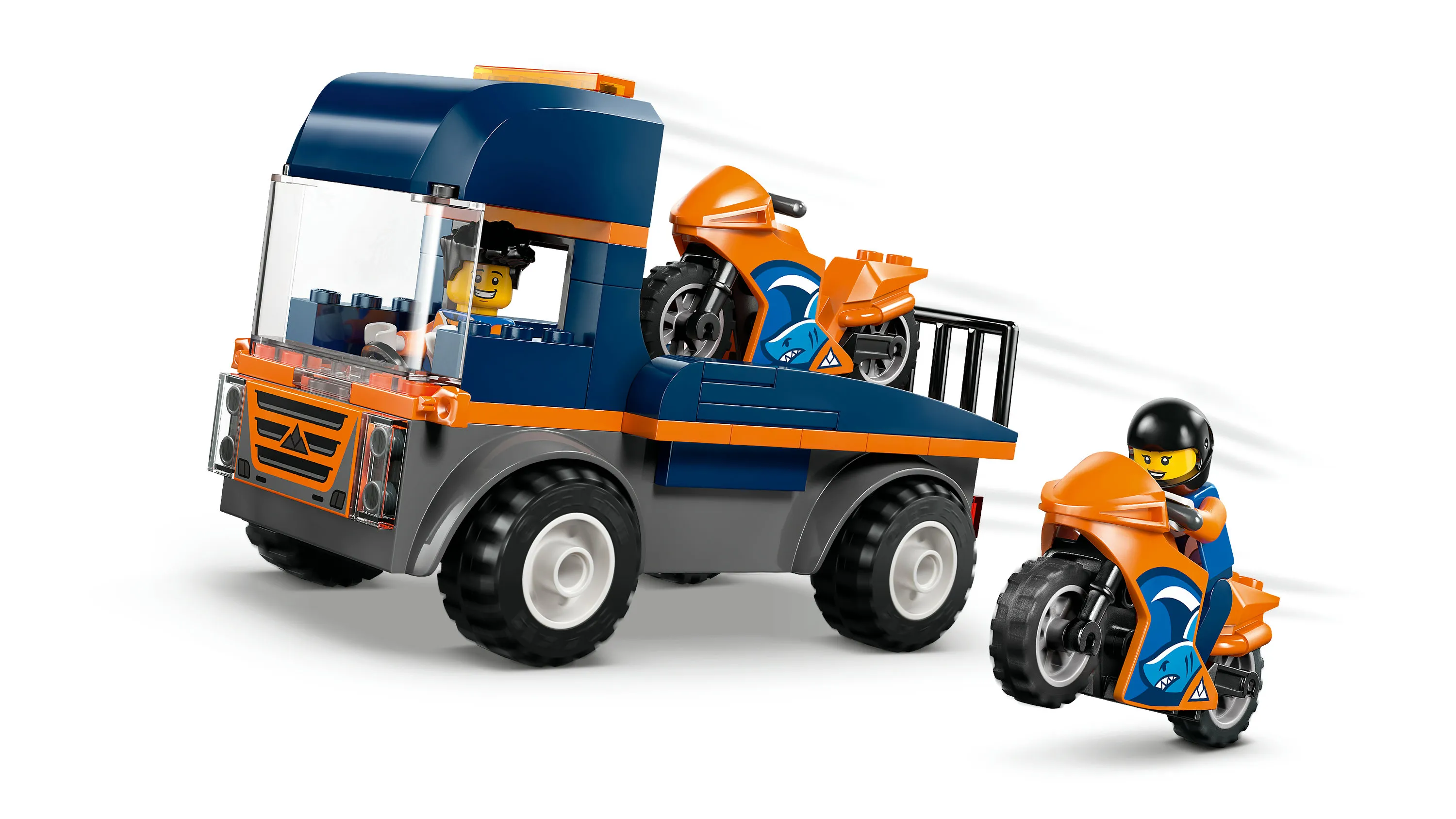 LEGO City Moottoripy&ouml;r&auml;n kuljetusauto 60491