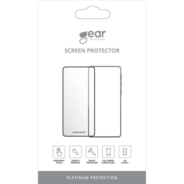 Gear iPhone Air 3D Platinum Kurvat Glas - skärmskydd, Svart Ram