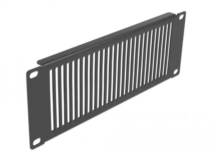 Delock 10? Network Cabinet Panel with ventilation slots vertical 2U bl