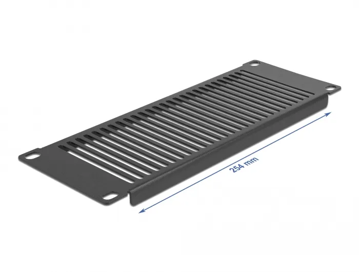 Delock 10? Network Cabinet Panel with ventilation slots vertical 2U bl