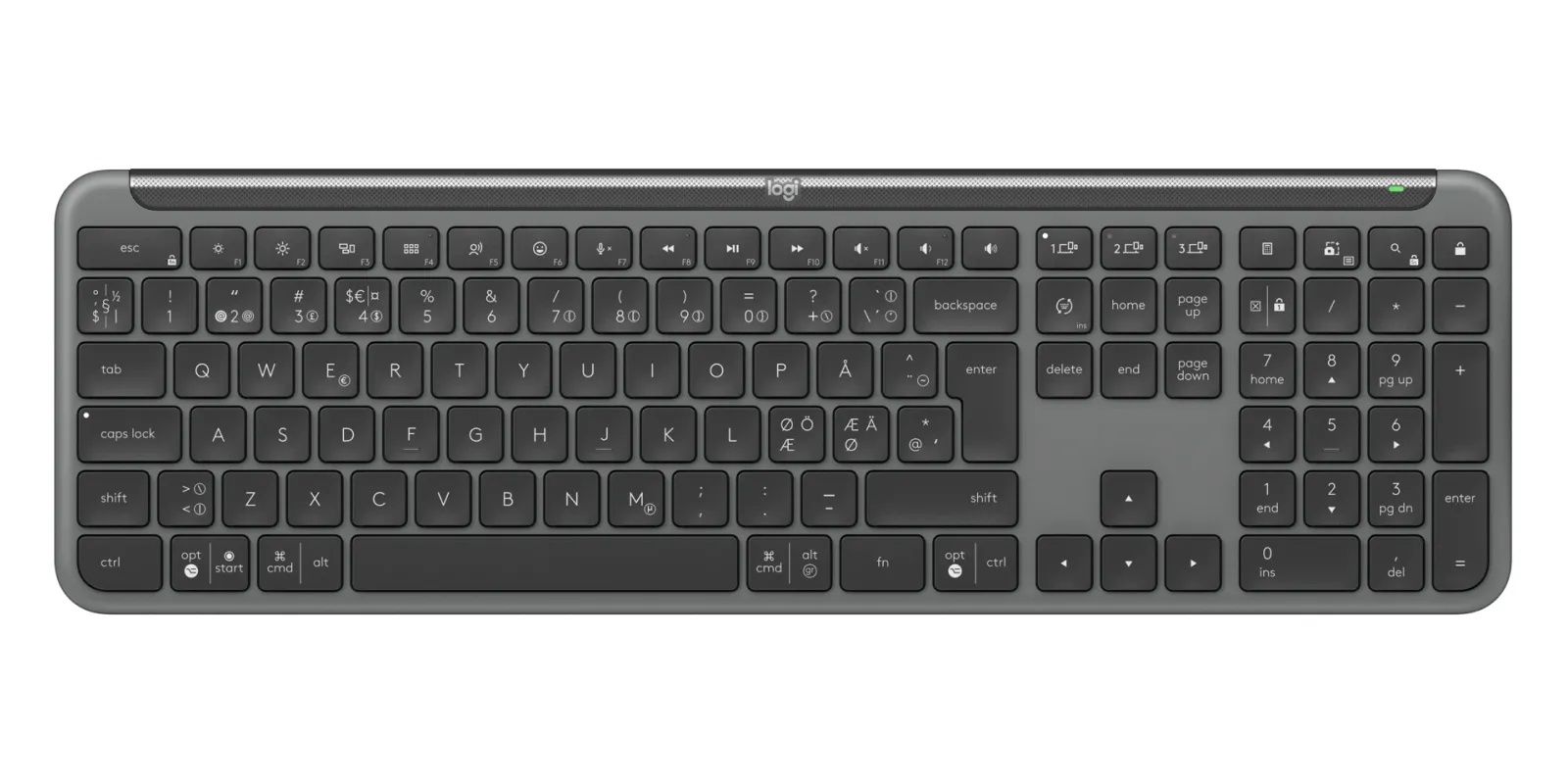 Logitech MK950 Signature Slim Business - tr&aring;dl&ouml;s tangentbord och mus, gr&aring;