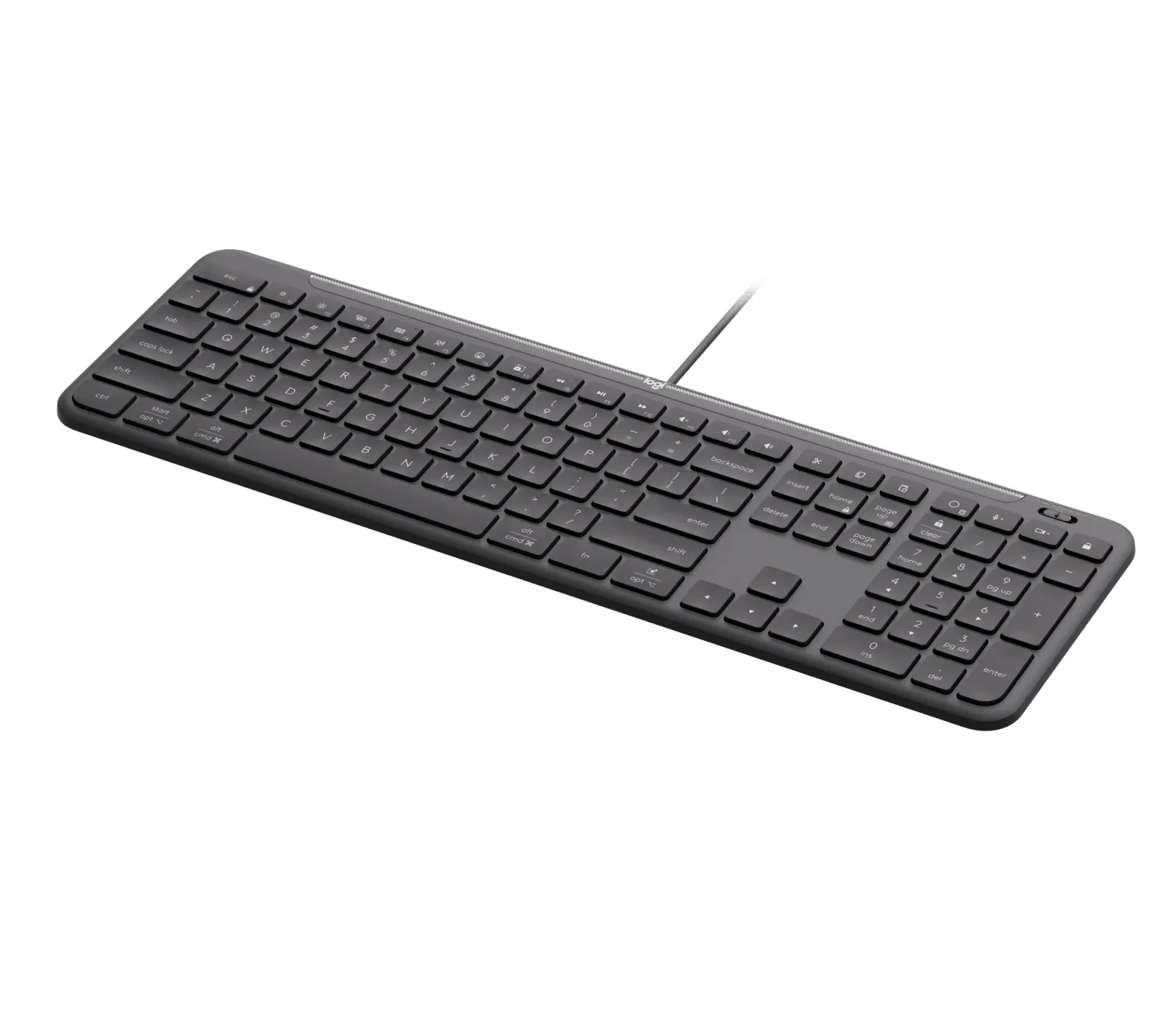 Logitech Signature Slim K620 for Business -n&auml;pp&auml;imist&ouml;, grafiitti