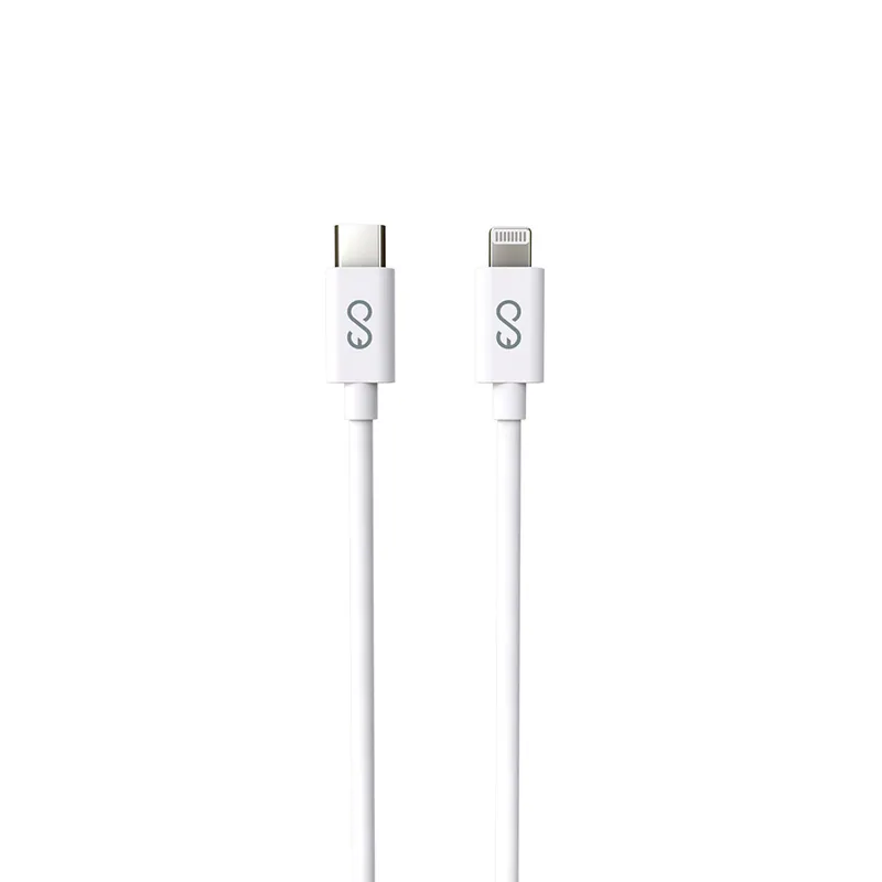 Spello USB-C to Lightning cable, 60W, 1.2 m, White