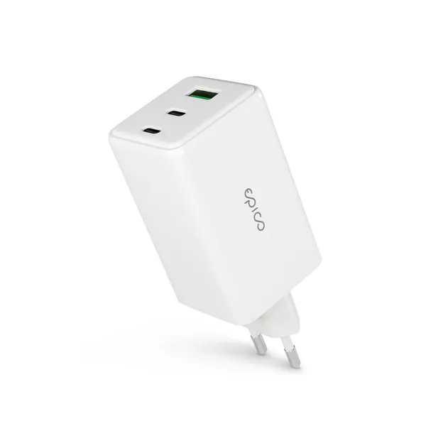 Epico UltraBoost GaN 100W Wall Charger EA100 | White | 2 &times; USB-C PD  &amp;  1 &times; USB-A