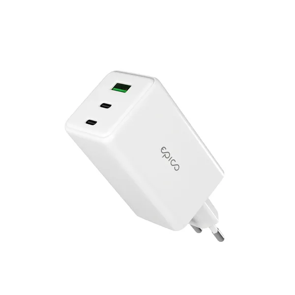 Epico UltraBoost GaN 100W Wall Charger EA100 | White | 2 &times; USB-C PD  &amp;  1 &times; USB-A