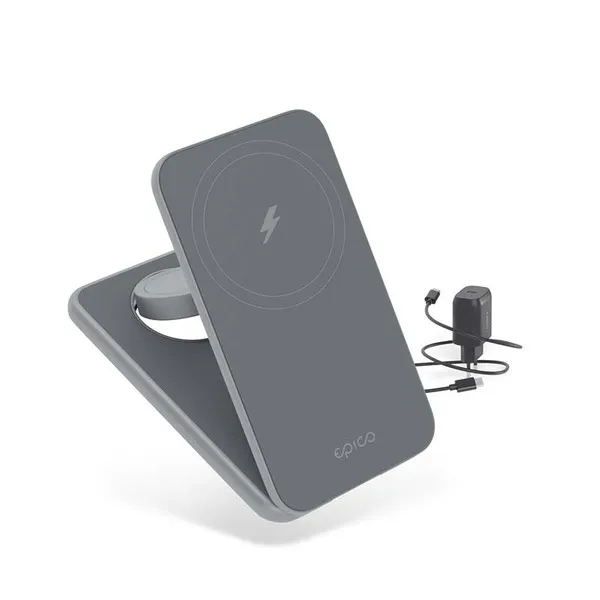Epico Mag+ Foldable Charging Stand MagSafe compatible - space gray
