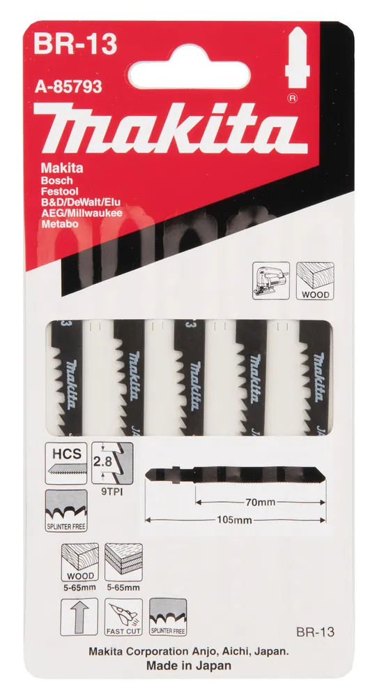 Makita BR-13 Stiksavsklingesæt Pendulstiksav