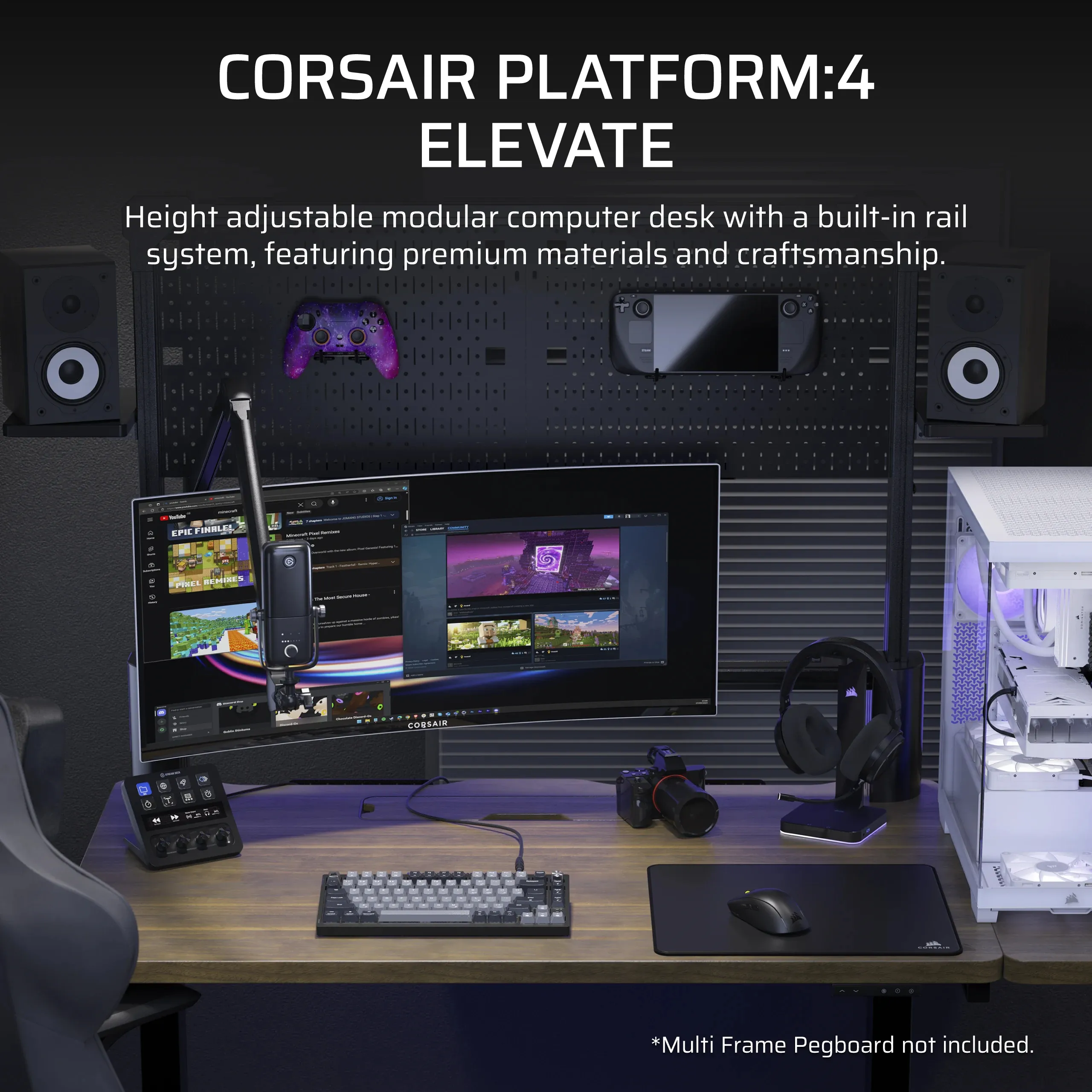Corsair Platform:4 - Wood, Adj. Height