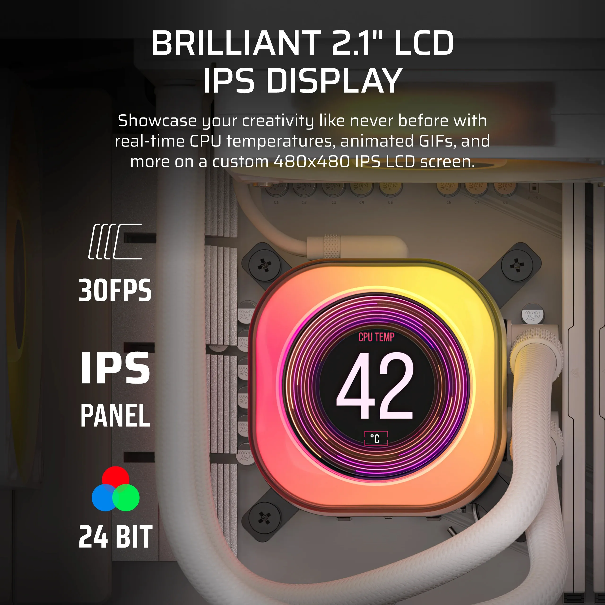 Corsair iCUE Link Titan 360 RX LCD AIO -nestej&auml;&auml;hdytysj&auml;rjestelm&auml;, musta