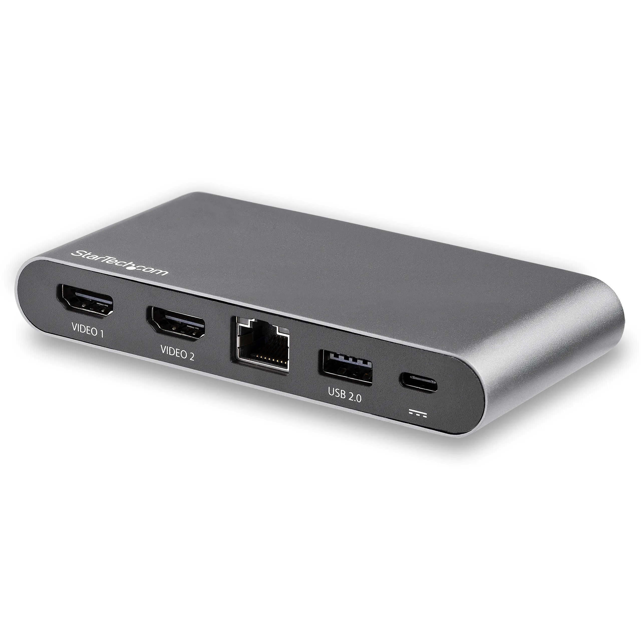 STARTECH.COM USB-C Multiport Adapter - Dual-Monitor - Windows - USB-C to Dual 4K HDMI Adapter - 2x USB-A Ports - 100W PD 3.0 - GbE