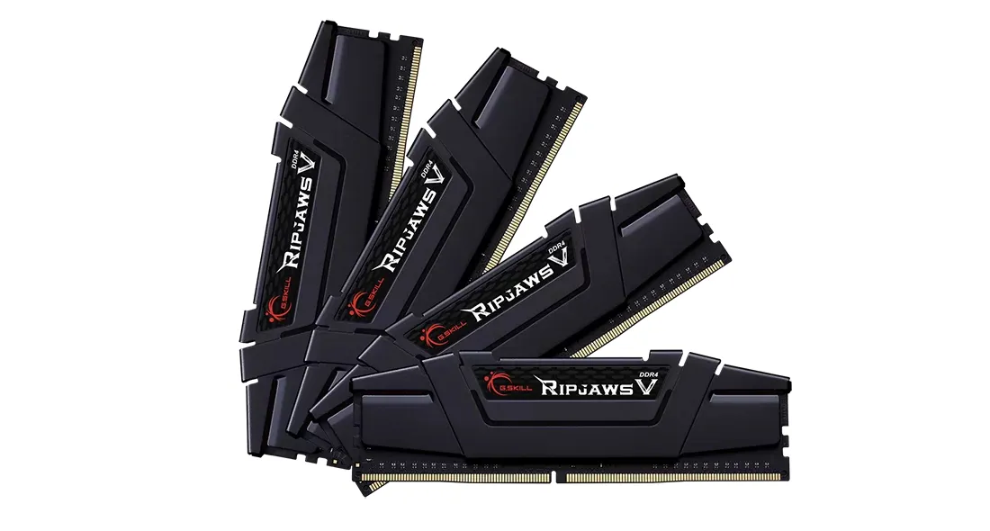 G.Skill Ripjaws V 64GB (4 x 16GB) DDR4 3200MHz, CL14 - memory, Black
