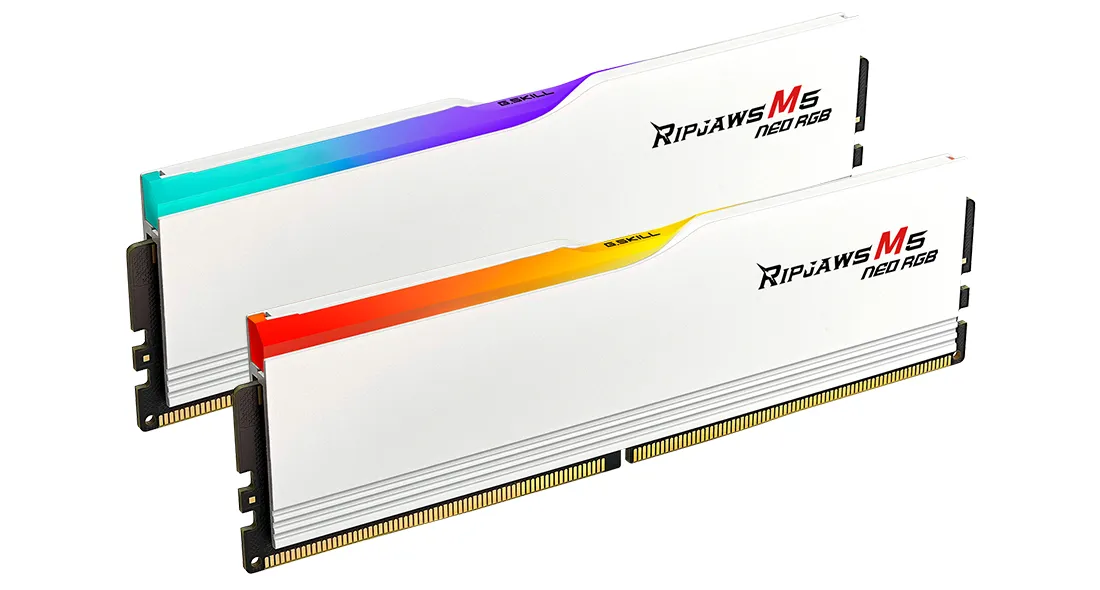 G.Skill Ripjaws M5 RGB 64GB (2 x 32GB) DDR5 6000 MT/s, CL28 - memory G.Skill Ripjaws M5 RGB 64GB (2 x 32GB) DDR5 6000 MT/s, CL28 - memory