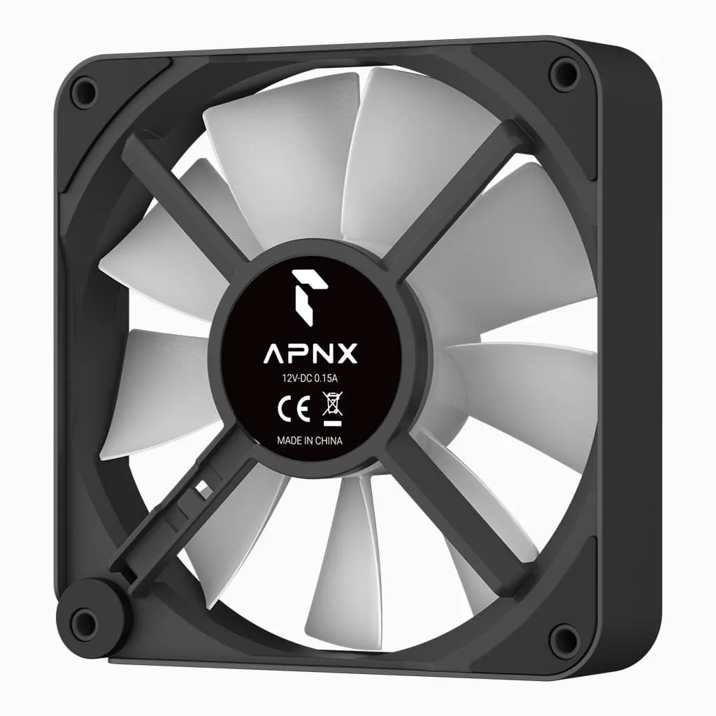 APNX FP2 PWM ARGB Fan, Fluid Dynamic Bearing, 120mm, Black