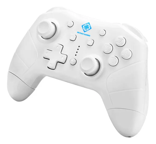 Deltaco Gaming bluetooth controller, vit (PC, Android, Nintendo Switch)