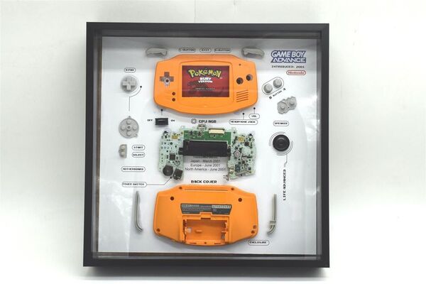 GRC Retro Art Nintendo Gameboy Advance Console - display, Orange