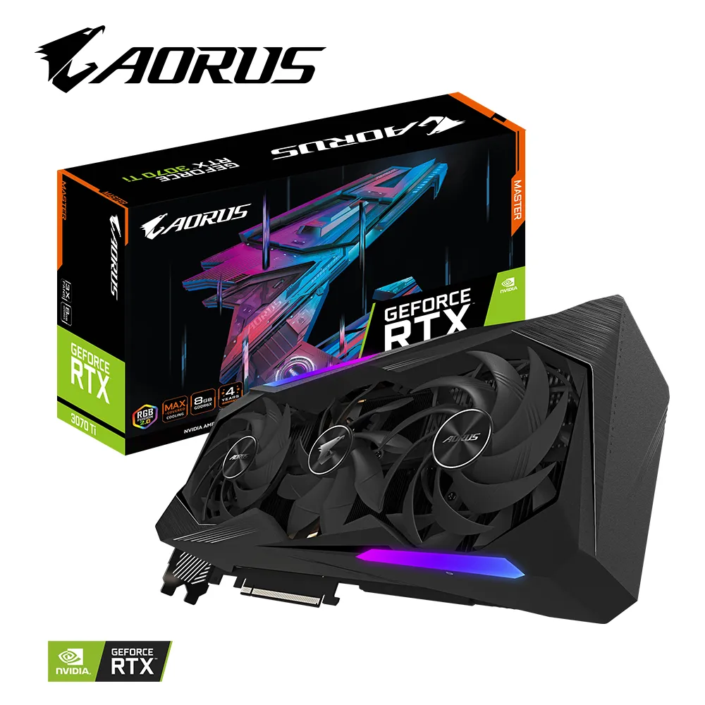 Gigabyte GeForce RTX 3070 Ti Aorus Master 8 Gt -näytönohjain