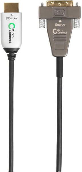 MicroConnect Premium Optic DVI-D &ndash; HDMI - cable, 30 m, Black