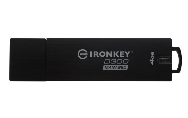 Kingston IronKey D300SM 4GB USB 3.2 Gen 1x1 - memory stick, Black