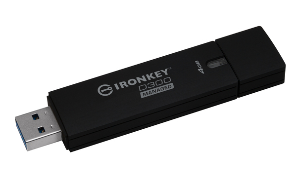 Kingston IronKey D300SM 4 GB USB 3.2 Gen 1x1 - minne, Svart