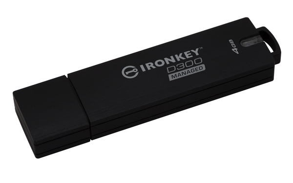 Kingston IronKey D300SM 4GB USB 3.2 Gen 1x1 - memory stick, Black