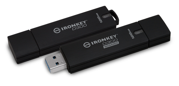 Kingston IronKey D300SM 4GB USB 3.2 Gen 1x1 - memory stick, Black