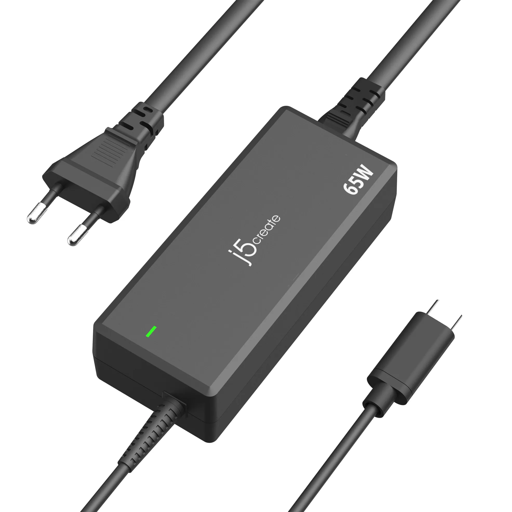 j5create JUP1265-EN - Str&ouml;madapter, Svart