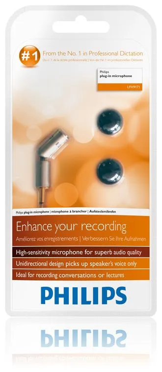 Philips LFH9171, Condenser Microphone, Silver