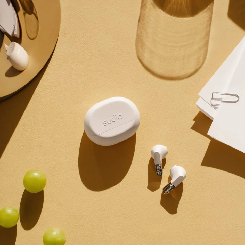Sudio N3 Wireless Earbuds, White