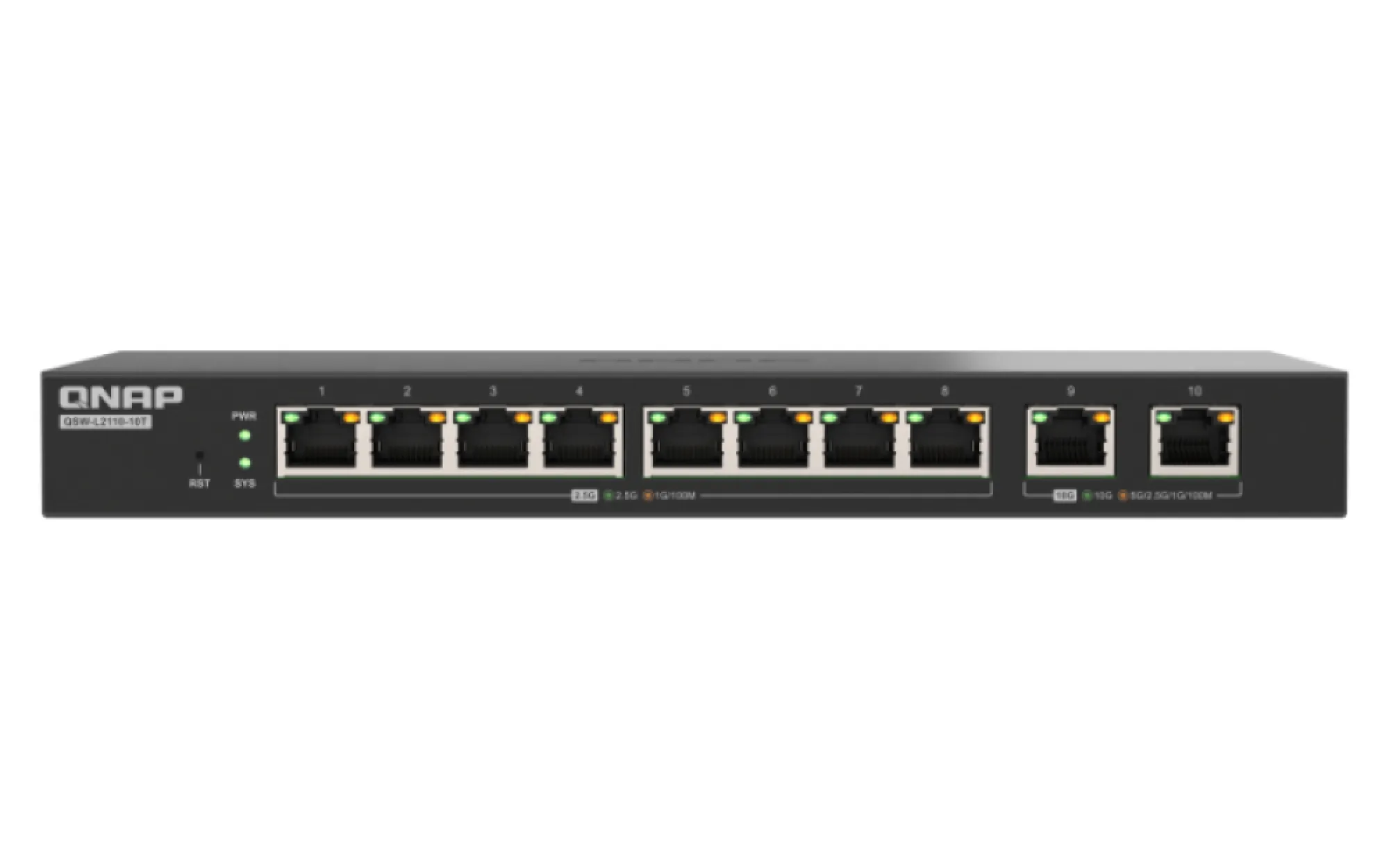 QNAP QSW 10-port - Hallittava verkkokytkin