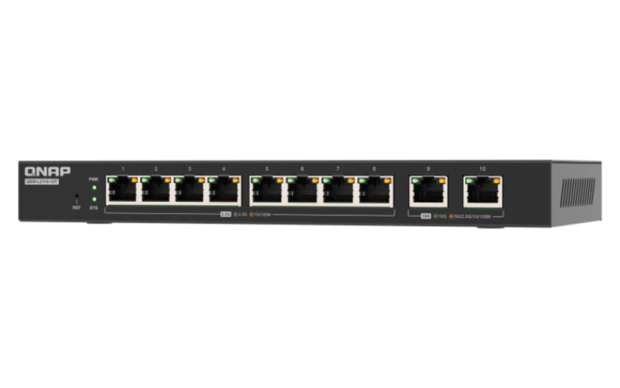 QNAP QSW 10-port - Hallittava verkkokytkin