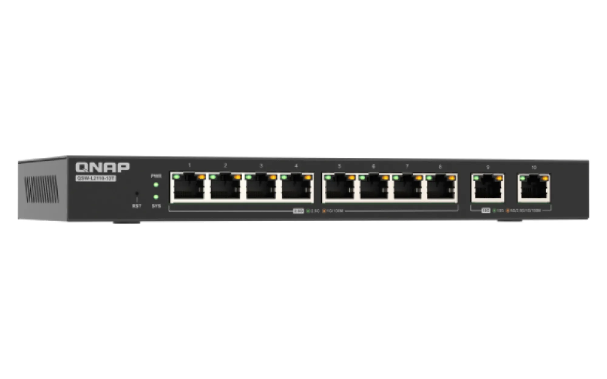 QNAP QSW 10-port - Hallittava verkkokytkin