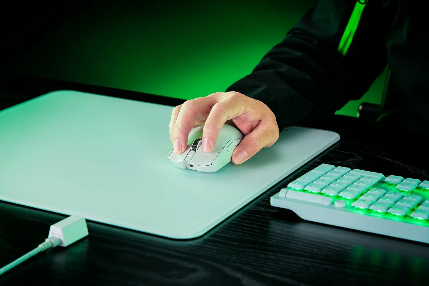 Razer Viper V3 Pro Optisk Trådløs Kablet Hvid