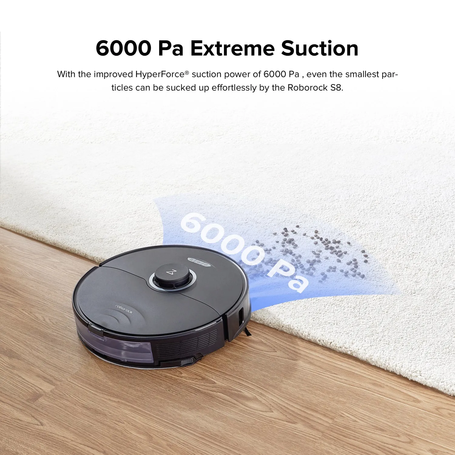 Roborock S8 - robot vacuum cleaner, black