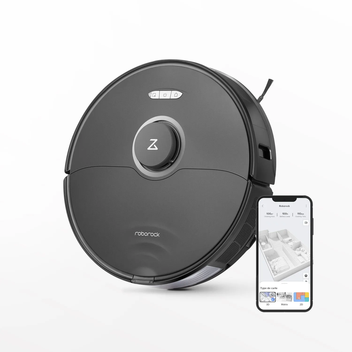 Roborock S8 - robot vacuum cleaner, black