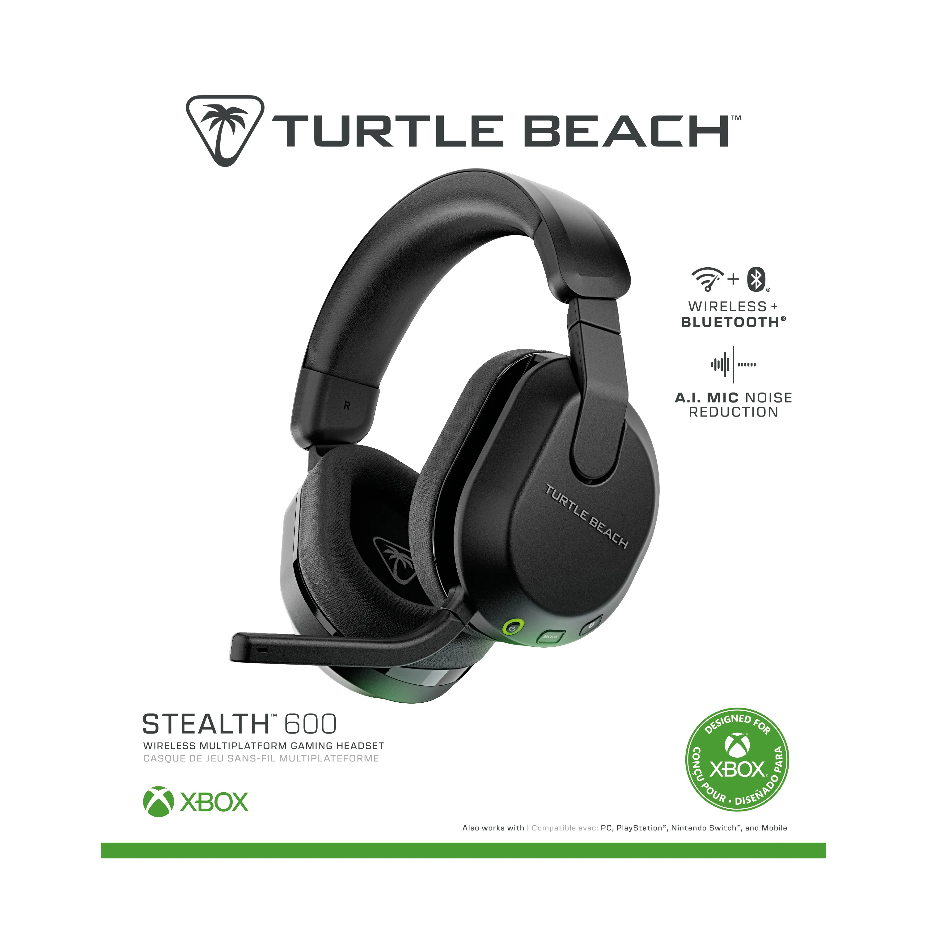 Turtle Beach Stealth 600 Gen 3 XB Wireless Gaming Headset, Black