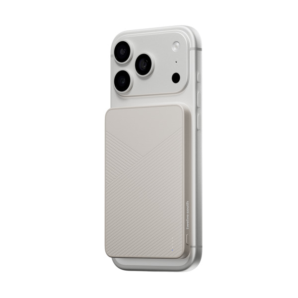 Twelve South PowerCapsule 5K 5000mAh, Qi2, 20W -varavirtal&auml;hde, hiekanv&auml;rinen
