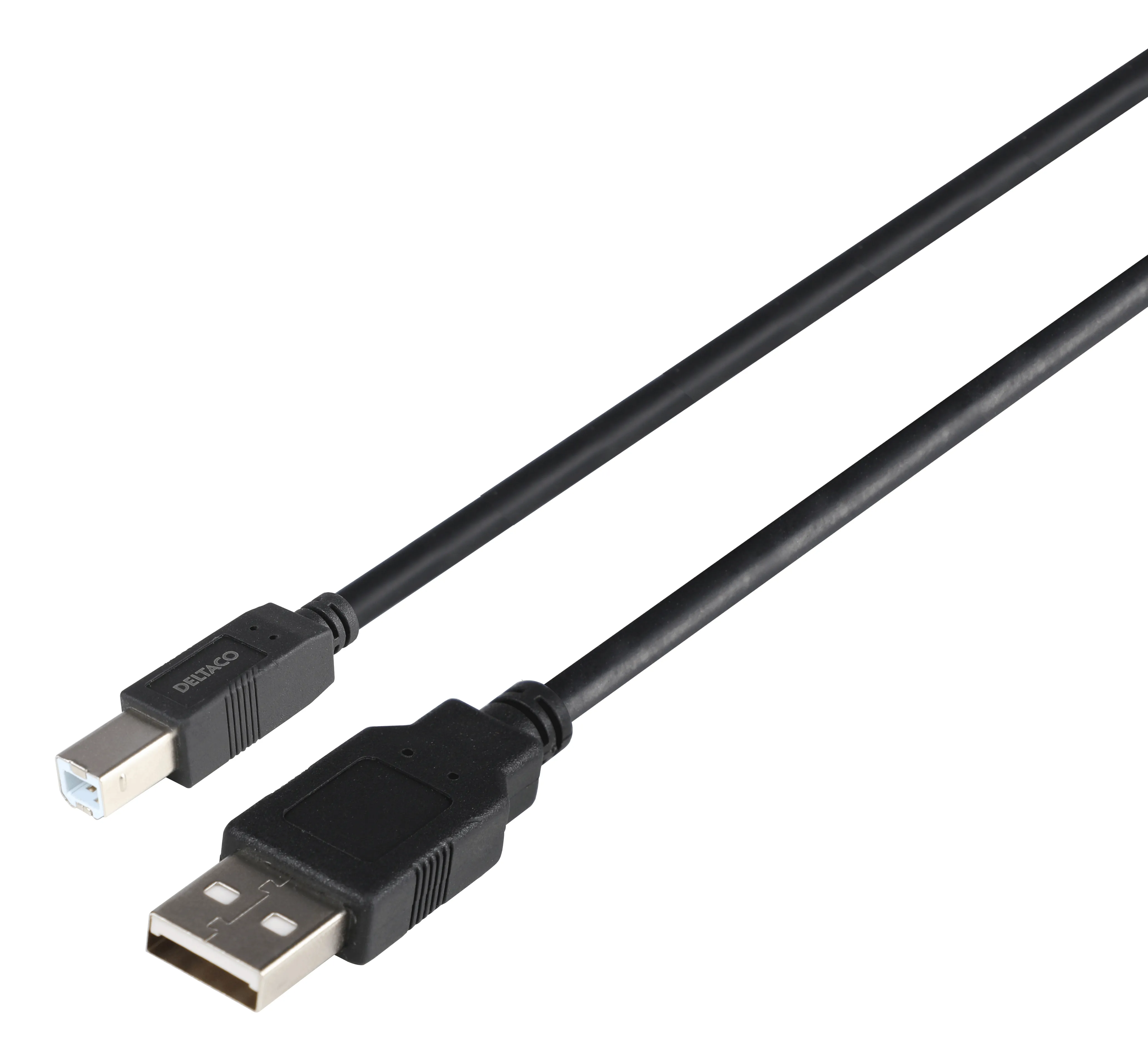 DELTACO USB2.0 cable Typ A - Typ B 1m, black