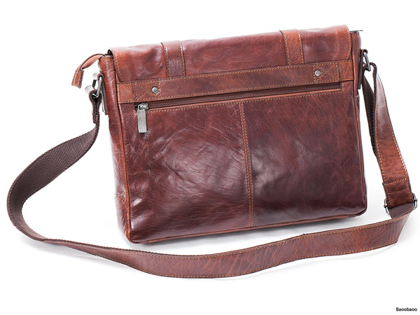 Baoobaoo Messenger Bag 15&quot;, brun