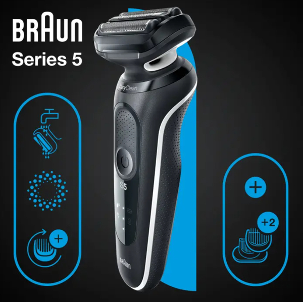 Braun Series 5 51-W1600s - rakapparat, vit