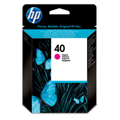 HP Ink Crtg 40M Magenta EUR for the DeskJet 1200C, 1600C and CopyJet.  Available to Europe only.
