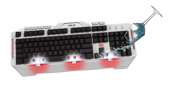 Asus Cerberus Arctic - Backlit Gaming Keyboard