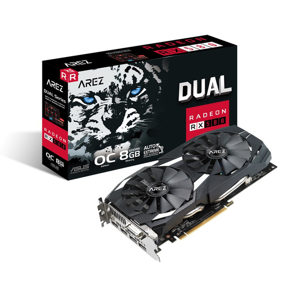 Asus Arez Dual series Radeon RX 580 OC edition 8GB -n&auml;yt&ouml;nohjain