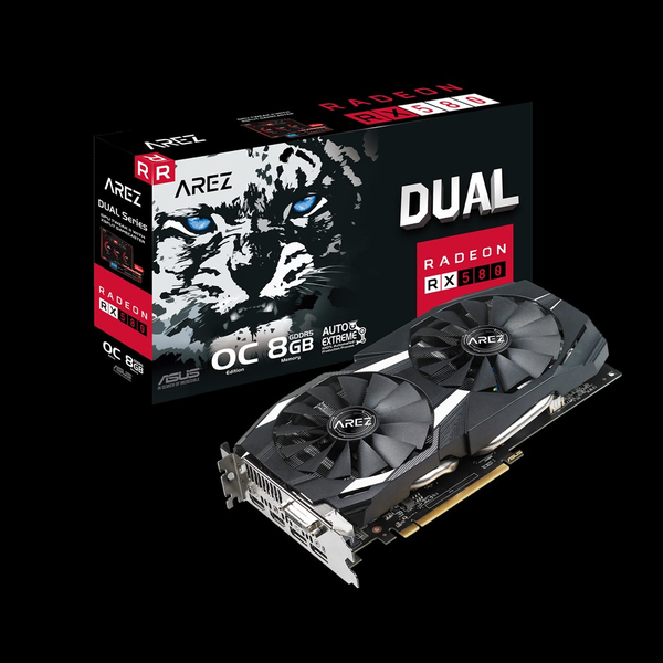Asus Arez Dual series Radeon RX 580 OC edition 8GB -n&auml;yt&ouml;nohjain