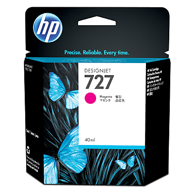 HP 727 - Dye-based magenta - alkuper&auml;inen - mustepatruuna malleihin DesignJet T1500, T2500, T920