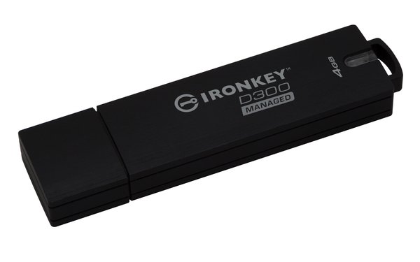 Kingston IronKey D300SM 4 Gt USB 3.2 Gen 1x1 -muistitikku, Musta